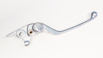 motorcycle brake lever handle new modern motorbike part in isolated white background