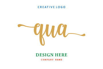 QUA lettering logo is simple, easy to understand and authoritative