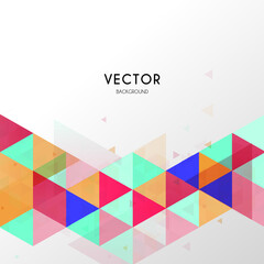 corporate background design with various triangles
