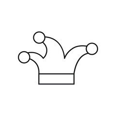 Clown cap icon design vector illustration