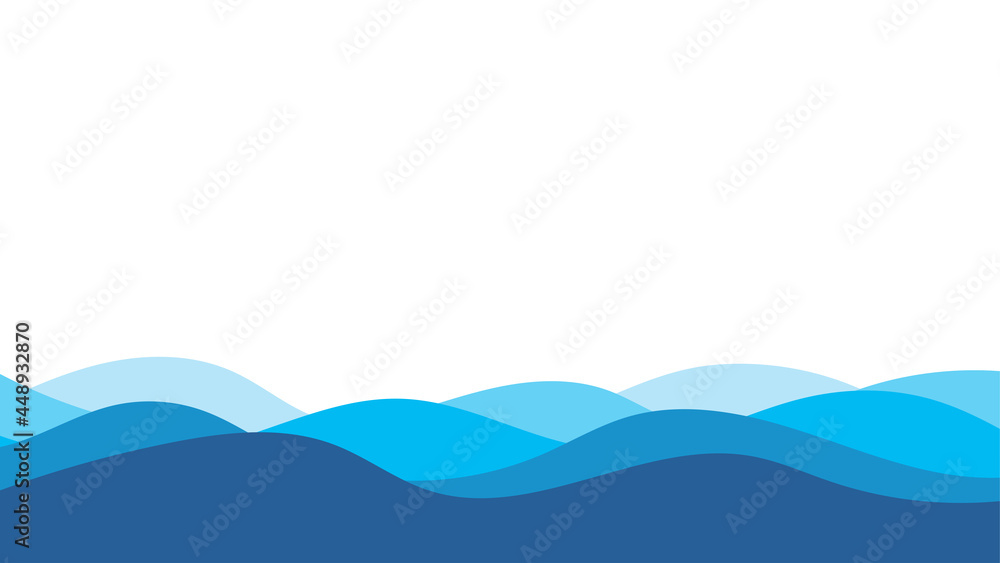 Canvas Prints abstract blue natural water wave surface ocean layer vector background