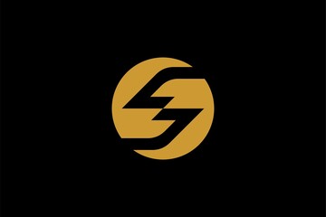 Letter S logo design vector. S monogram abstract symbol.	