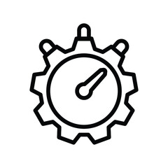 Fototapeta premium Performance, speedometer icon
