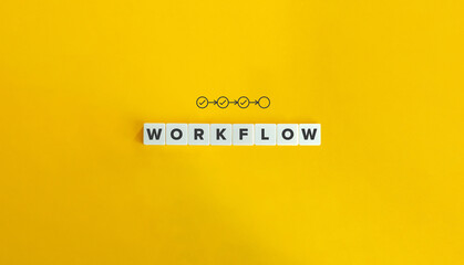 Workflow banner. Minimal aesthetics. - obrazy, fototapety, plakaty