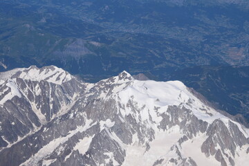 Fototapeta na wymiar Luftaufnahme Berge