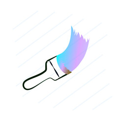 drawing of a brush