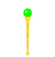 Green magic wand.