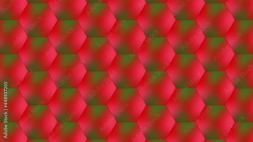 Aufkleber geometric honeycomb with 3d render structure. decorative hexagon in futuristic lines with simple orn