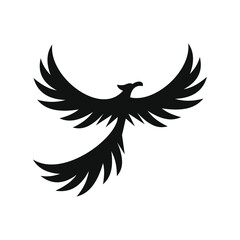 phoenix bird black logo