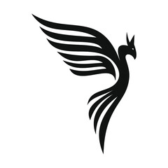 phoenix bird black logo