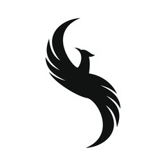 phoenix bird black logo