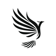 phoenix bird black logo