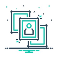 Mix icon for portraits