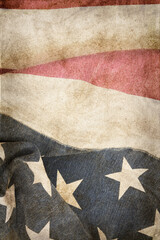 american flag background, vintage grange style