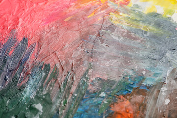 Fototapeta na wymiar Colorful paint strokes as background