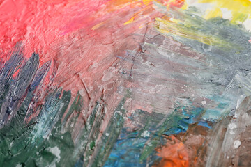 Naklejka premium Colorful paint strokes as background