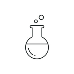 Laboratory. Lab test tube icon design isolated on white background. Vector illustration