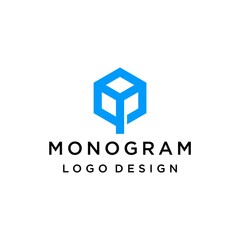 Modern and clean logo on the letter BP designed with geometric lines.
EPS10,Vector.