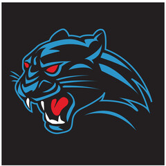 Panther illustration. 
panther logo ,art, icon , symbol,
panther  line art colours vector. graphic vector.