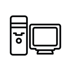Desktop computer icon