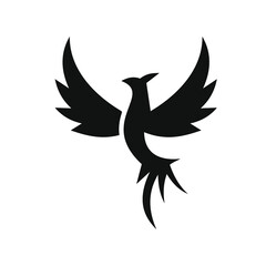 phoenix bird black logo 