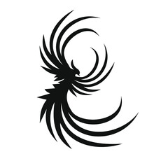 phoenix bird black logo 