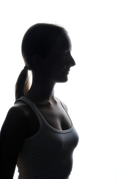 frau sshilouette umriss zopf frisur kopf gesicht portrait