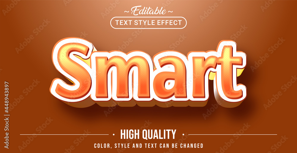 Poster Editable text style effect - Smart text style theme.