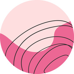 Highlights cover, posts and stories for social media, Vector illustration, boho, minimalism