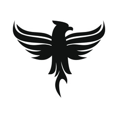 phoenix bird black logo 