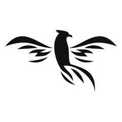 phoenix bird black logo 