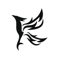 phoenix bird black logo 