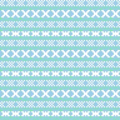 Pastel Christmas Fair Isle Seamless Pattern Background