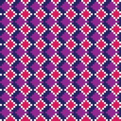 Purple Argyle Seamless Pattern Background