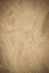 Brown paper crumpled texture background.