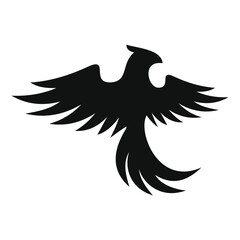 phoenix bird black logo 