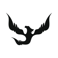 phoenix bird black logo 