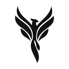 phoenix bird black logo 