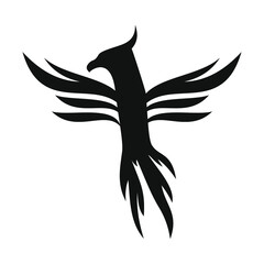 phoenix bird black logo 