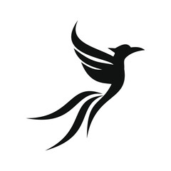 phoenix bird black logo 
