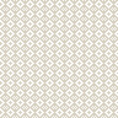 Brown Christmas Fair Isle Seamless Pattern Background