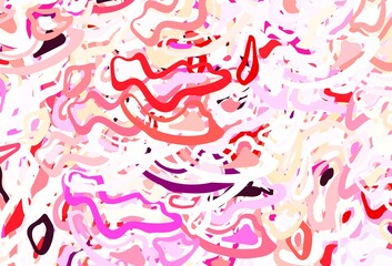 Light Blue, Yellow vector pattern with random forms.