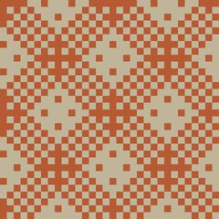 Brown Christmas Fair Isle Seamless Pattern Background