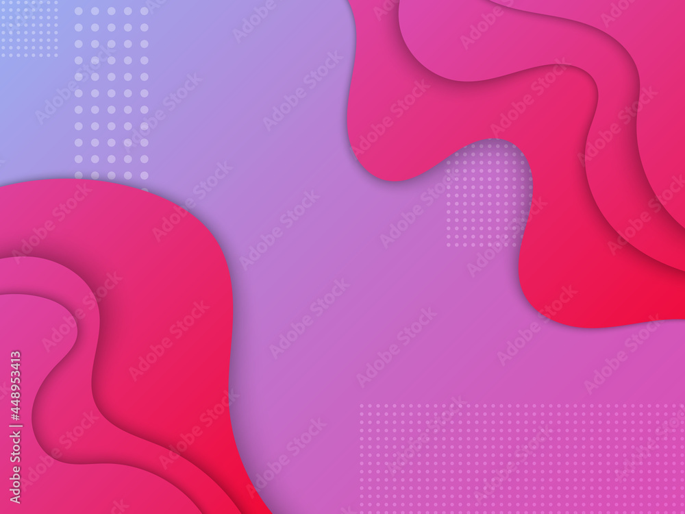 Poster dynamic geometric background with waves. abstract vector illustration