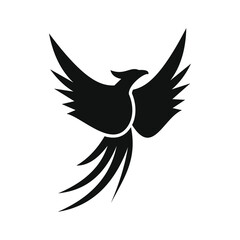 phoenix bird black logo 