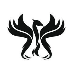 phoenix bird black logo 