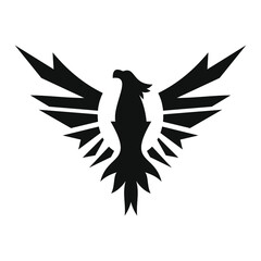 phoenix bird black logo 