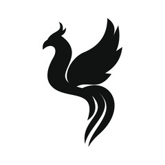phoenix bird black logo 