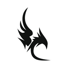 phoenix bird black logo 
