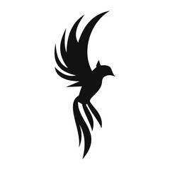 phoenix bird black logo 